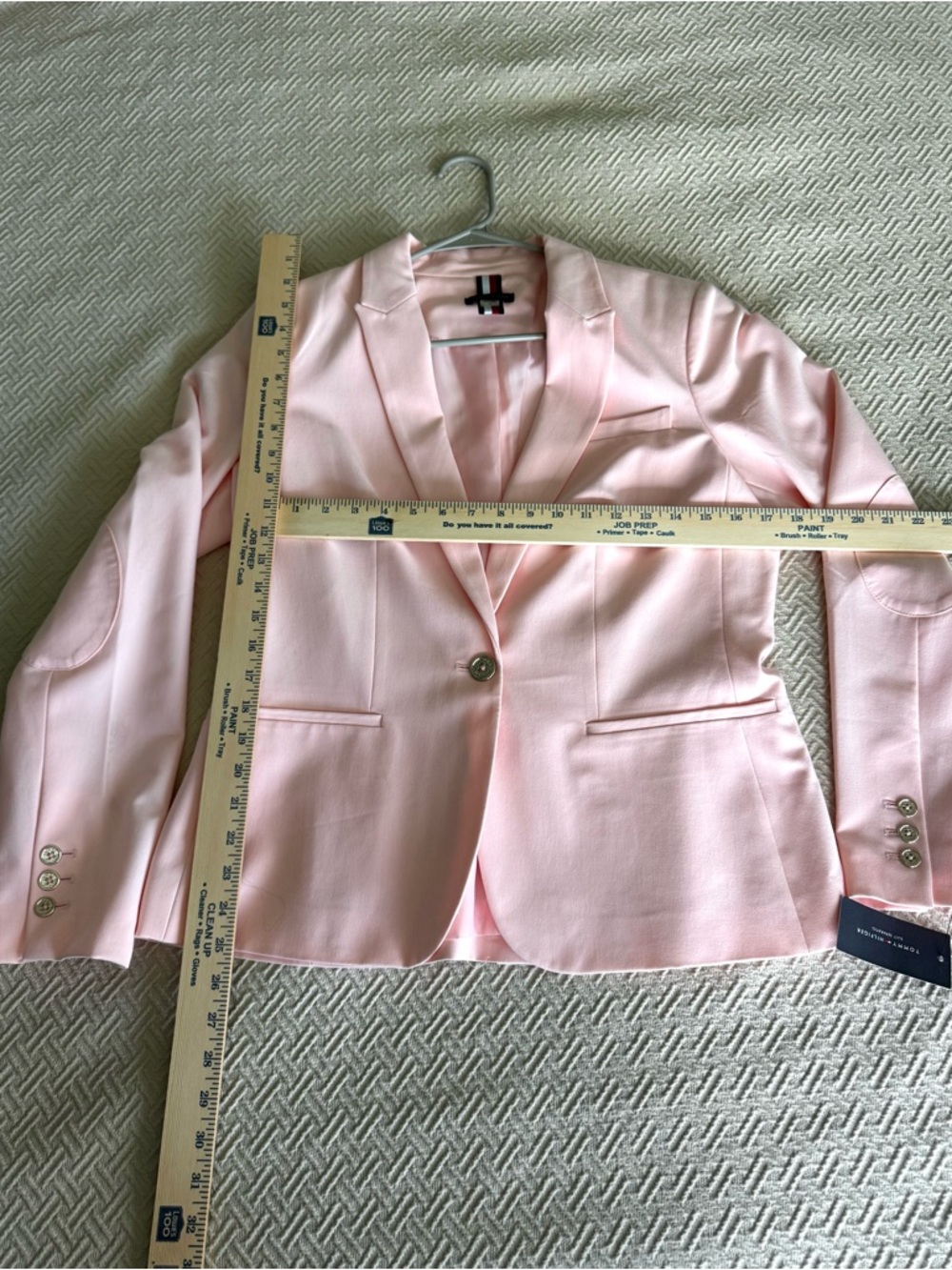 Tommy Hilfiger Light Pink Single-Button Blazer